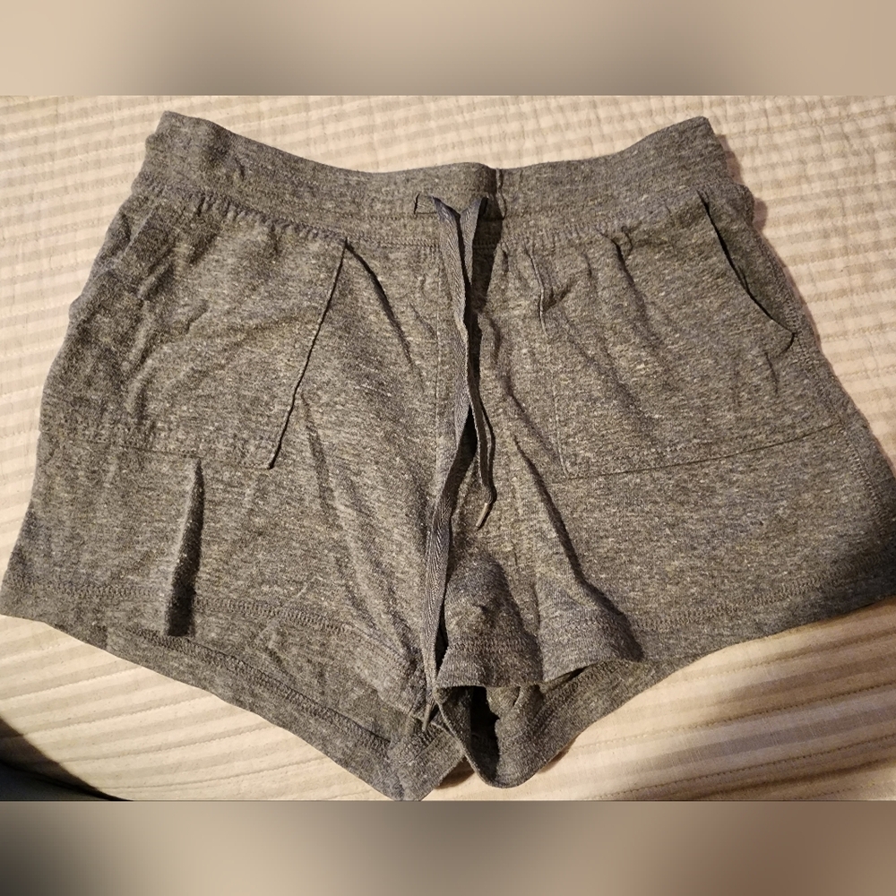 Plain Cotton Grey Shorts